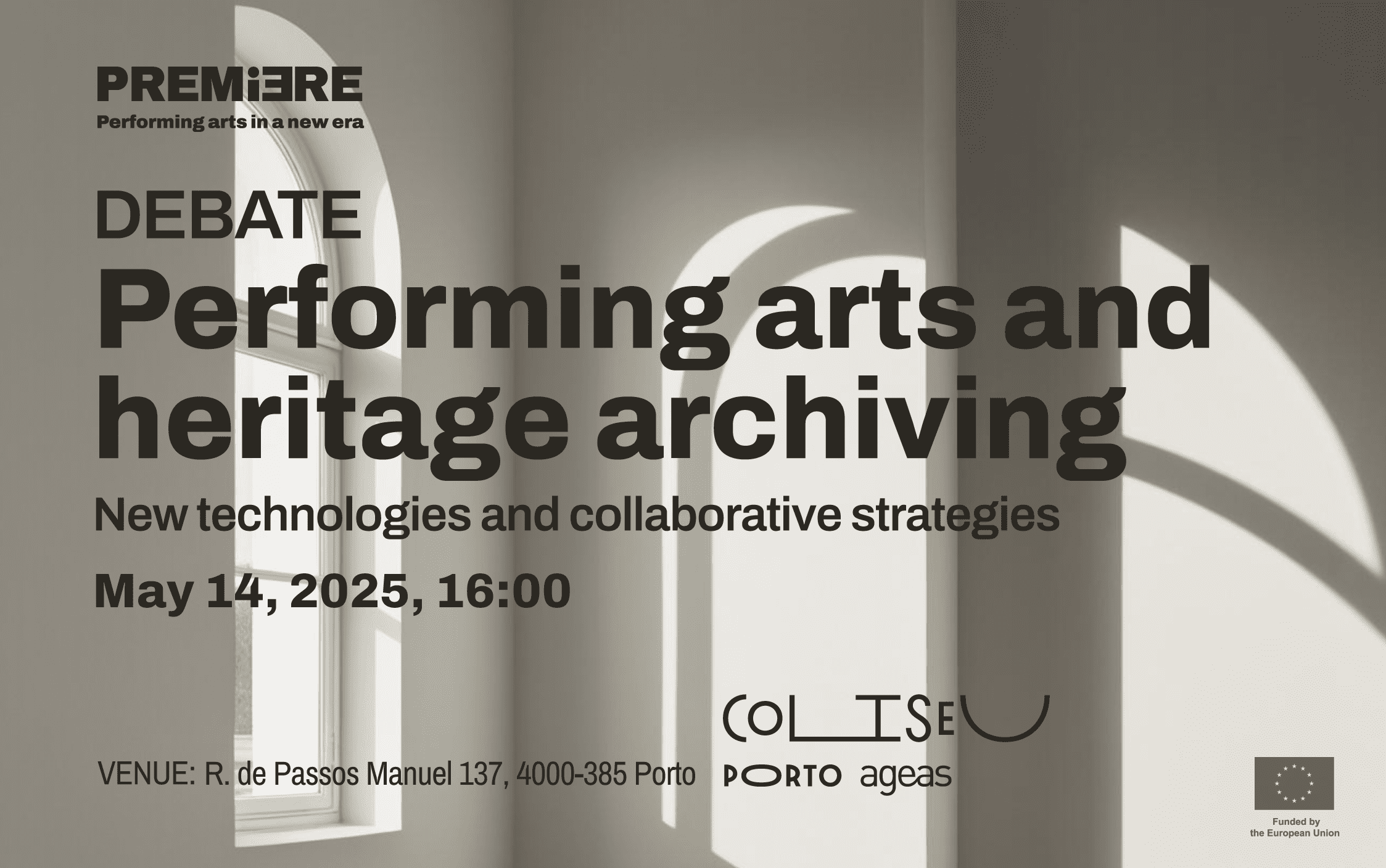 Debate «Performing arts and heritage archiving: new technologies and collaborative strategies». Registration is open.