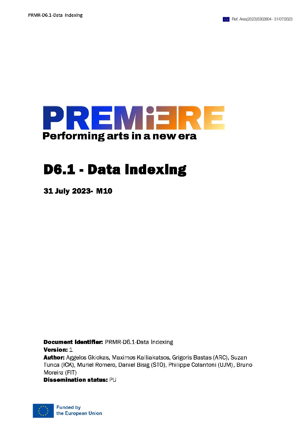 D6.1 Data indexing